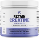 Polvere monoidrata della creatina RETAIN (60 Serv) - 100% Micronized ad alto assorbimento Creatina Monoidrato, massa muscolare magra e recupero
