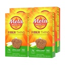 Metamucil, Fiber Thins, Daily Psyllium Husk Fiber Supplemento, Supporta la salute digestiva e Satisfies Hunger, Apple Crisp Flavor, 48 Total Servings (4 pacchetti di 12)