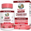 MaryRuth Organic Cranberry Gummies - 500mg Supplemento | Salute del tratto urinario per le donne | con D Mannose | Uso tradizionale | USDA Organic | Vegan | Non OGM | 30 Serve
