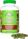 Vantaggio Greens Superfood - Energy Promoter - erba di grano, erba di orzo, Spirulina, Spinaci, clorella, barbabietole, Kale Supplement (150 Cap)