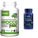 Jarrow BroccoMax Sulforaphane Generator and Life Extension N-Acetyl-L-Cysteine Immune & Respiratory Support Bundle, 60 Count Every
