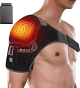 Riscaldatore senza fili a spalla con batteria, Tracolla riscaldata involucro con 3 modalità di riscaldamento per spalla destra sinistra,Portable Electric Wireless Heat Pad for Men Women