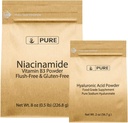 Bundle di acido niacinamide e ialuronico, solubile in acqua, polvere fine