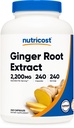 Estratto di radice di zenzero di Nutricost 240 capsule per 240 porzioni per bottiglia - senza glutine, non OGM