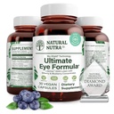 Natural Nutra Ultimate Eye Health Supplement - Bilberry & Blueberry Extract Blend per il supporto di visione di giorno e di notte, promuove la percezione di colore & Eye Clarity - Non-GMO, senza glutine, Vegan - 30 capsule