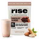 Polvere di proteine del siero di erbe-Fed - Mandorla di cioccolato | 25g Proteine senza aromi artificiali, colori o conservativi - Zucchero libero, senza glutine, Soy Free (2.4 lbs)