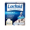 Lattaid Fast Act Lactose Intolerance Relief Chewables with Natural Lactase Enzyme to Prevent Gas, Bloating & Diarrhea A causa di Lactose Sensitivity, On-The-Go, Vanilla Twist Flavor, 32 x 1 ct