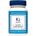 La vitamina Shoppe Vitamina K2-100 MCG (60 capsule vegetariane)