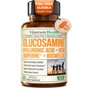 Glucosamina Solfato con Acido Ialuronico, Boswellia, Pepe Nero e Integratore MSM – Integratori Comuni 5-in-1 per Uomini e Donne – Salute Congiunta, Mobilità & Bone Forza – FSA Eleggibile 60 Caps