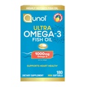 Cinolo Pesce Olio Omega 3 Mini Softgels, 1000mg Omega 3 EPA + DHA, Integratori Ultra Pure, Supporto per la salute del cuore, Limone Flavor, Facile da ingoiare Minis, 3 mesi di alimentazione, 180 Conte