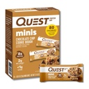 Quest Nutrition Mini Chocolate Chip Cookie Dough Protein Bars, 8g Protein, 1g Sugar, 2g Carbs Net, Gluten Free, 14 Count