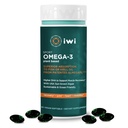 Iwi Omega-3 Sport, 60 Softgels (30 Serve), Alghe vegane vegetali Omega 3 con DHA, Supporto per il recupero di esercizio Supplemento alimentare, Krill & Fish Oil Alternative, No Fishy Aftertaste