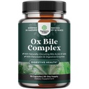 Enzimi digestivi con Ox Bile - Ox Bile Supplementi per No Gallbladder con Trypsin, Papain & Bromelain Enzyme per Pancrease Cleanse & Detox - Pancreatin Digestion Enzymes for Women & Men - 90 Ct