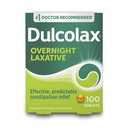 Dulcolax Stimulant Laxative Tablets, Predictable & Effective Constipation Relief, Relieve Straining & Bloating, Bisacodyl 5 mg, 100 Count