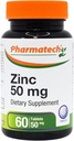 Zinco 50 mg, Integratore di supporto immunitario, Gluconato di Chelato di Zinco Elementale, Antiossidante minerale per la salute dell'uomo e della donna, Acne, Facile da ingoiare, 60 compresse