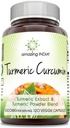 Incredibile India curcumina curcuma 1000 Mg per porzione | 120 capsule veggie Supplemento | Miscela di polvere di curcuma e estratto di curcuma | Non OGM | Gluten Free | Made in USA