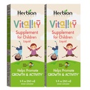 HERBION Naturals Vitality Supplemento per i bambini, promuove la crescita e l'appetito, allevia la fatica, migliora le prestazioni mentali e fisiche, per i bambini 1 anno & superiore, 5 Fl Oz (Pack of 2)