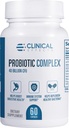 Complesso probiotico degli effetti clinici - Probiotici per la salute del fegato per le donne e gli uomini - 6 Strains probiotici biologici chiave per sostenere la digestione e la salute generale - 60 capsule probiotici vegetali - Made in the USA