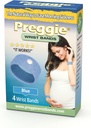 Tre Lollies Preggie Anti-Nausea Wristbands – Morning Sickness Relief –- Effetti collaterali Gratis - 2 Conte (4 Wristbands) - Blu