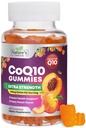 CoQ10 Gummies per adulti 100mg - 3X Forza, ad alto assorbimento, supplemento antiossidante per il supporto di salute del cuore e la produzione di energia, Ultra Coenzyme Q10 Vitamine, Coq 10 Integratori - 60 CoQ10 Gummies