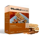 BestMed - High Protein Nutrition Bar - Low-Carb, 15g Protein, Low Sugar, Basso Calorie, Meal Sostituzione Bar (cinnamone, 1 scatola - 7 Conte)