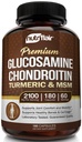 NutriFlair Glucosamine Chondroitin Turmeric MSM Boswellia, 180 Capsule - Joint Comfort Supplement - Natural & Non-GMO - Antiossidante Pillole - Supporti Indietro, Ginocchiere, Mani, Giunti, Cartilage