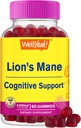 WellYes Lions Mane Gummies per adulti (2000mg) | Lions Mane Supplement Memory and Focuse Support | Gluten Free, Non OGM | Berry Flavor | Lion's Mane Gummies 60 Count