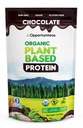 Opportuniteas Organic Plant Based Protein Powder, 20g Vegan Protein da Pea, Zucca e Riso, Senza Zucchero, Non OGM, Gluten-Free, Cioccolato cremoso, 1 lb