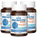 Probiotici crudi per le donne e gli uomini - 100 miliardi di CFU, 35 Strains, Prebiotici organici e enzimi digestivi naturali per la salute digestiva, Gut & Immune - Soy and Gluten Free, Non-GMO, 180 capsule vegane