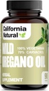 Olio di origano Vegetariano Soft Capsule - California Naturale - Sistema Immune & Supporto Digestivo - Promuove la salute e la digestione sana - 100% Vegetariano - 70% Carvacrol - Herbal 90 Conte