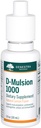 Genestra Brands D-Mulsion 1000 - Supplemento di vitamina D liquido - Aroma di limone naturale - 1 Fl Oz