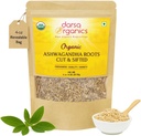 Ashwagandha Root Cut & Sifted 4 oz - USDA Organic Certified Withania Somnifera Supports sana stress sollievo, energia e sonno, grande per tè e smoothies, Non-GMO, Vegan, Kosher