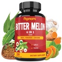 Estratto di Melone di Bitter Organico - Neem Combinato, Fenugreek, Curcumina, Aglio & Papaya - 150 Conta per 5 Mesi - Supporti Corpo, Digestivo, Pelle, Immune & Total Wellness