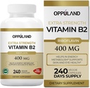 Riboflavin Vitamina B2 Supplemento - B-2 Vitamina - Migliora il metabolismo energetico e la funzione cellulare - Integratori nutrizionali giornalieri per uomini e donne - 400 mg capsule - 240 Conte