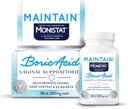 da The Makers of Monistat, Mantenere depositi di acido borico per le donne, inserti senza fragranza per il controllo dell'odore vaginale e bilanciamento del pH senza irrigazione, 30 Conte