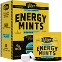 Viter Energy Caffeine Mints 80mg Extra Strength - 90 Pezzi Caffeina con Vitamine B. Zucchero Free Vegan Breath Mint. Energizzare Nootropic Focus Booster per una rapida allerta (Peppermint Flavor, 30 Pack)