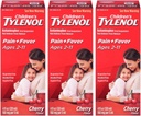 Tylenol Chld Cherry Liq Dimensioni 4 Fl oz Tylenol Bambini Cherry Blast Oral Suspension Pack di 3