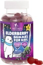 Sostegno immunitario dei bambini Gummie di sambuco - Vitamine giornaliere dei bambini C, Zinc & Kids Supporto per l'immunità Gummy - Integratore di sambuco della natura, Vegan, senza glutine, Gummie di bacche di gusto - 60 Gummies