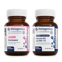 Metagenics Menopause Duo: HerWellness Estrovera - All-Natural, ormone-Free Menopause Supplemento di supporto - 30 Compresse & Vitamina D3 10.000 + K - per Bone & Heart Health - 60 Softgels