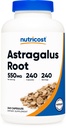 Nutricost Astragalus capsule 550mg, 240 Capsule Vegetariani - Non OGM e Gluten Free