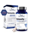 1MD Nutrition ImmunityMD - Immune Health Probiotic | Potent, Doctor-Select Probiotic Strains with Prebiotic - Promuovere la forza complessiva del sistema immunitario, Ridurre ogni giorno Stress | 60 capsule