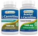 I migliori naturali L-Carnitina 1000mg & Acetyl L-Carnitina 1000mg