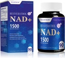 Nuovo NAD Supplemento - Liposomal NAD+ Supplemento con Resveratrolo 90 Conte (1500MG)