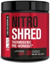 Jacked Factory NITROSURGE Shred Pre Workout Supplement - Energy Booster, Gains Instant Strength, Sharp Focus, Pompe potenti - Nitric Oxide Booster & PreWorkout Powder - 30Sv, Fruit Punch