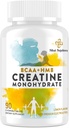 8-in-1 Monoidrato di creatina con BCAA & HMB, 5000 mg per uomini e donne, Creatina chews per muscolo, recupero, resistenza e resistenza, ad alto assorbimento, aroma di limone, senza zucchero, 90 compresse