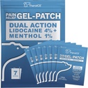 TheraICE Lidocaine Patches Plus Menthol – Massima resistenza Hot & ICY Cold Relief per Back, Neck & Shoulder Pain – 4% lidocaina + 1% mentolo, grande dimensione (7 conteggio)