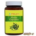 HERBAL HILLS Neem Capsule 120 Vegie Capsule Neem Leaf Azadirachta Indica 700 mg Polvere ed estratto di miscela in una capsula