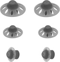 6Packs-Starkey Hearing Aid Domes Open Oticon Hearing Aid Domes Small Medium Large 3 Sizes Compatibile con Phonak Marvel & Paradise RIC BTE Models SDS 4.0-Black