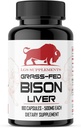 Grass Fed Bison fegato capsule Supporta la produzione di energia, disintossicazione, digestione, immunità, ferro naturale non OGM, Freeze Dried Liver Health Supplement, 3000mg
