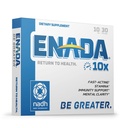ENADA 10X NADH Supplemento con la formula di azione rapida per lo stile di vita attivo | Booster di energia naturale grande per Jet Lag, performance atletica e lo studio | Migliora Stamina e Clarity mentale | 30 Lozenge
